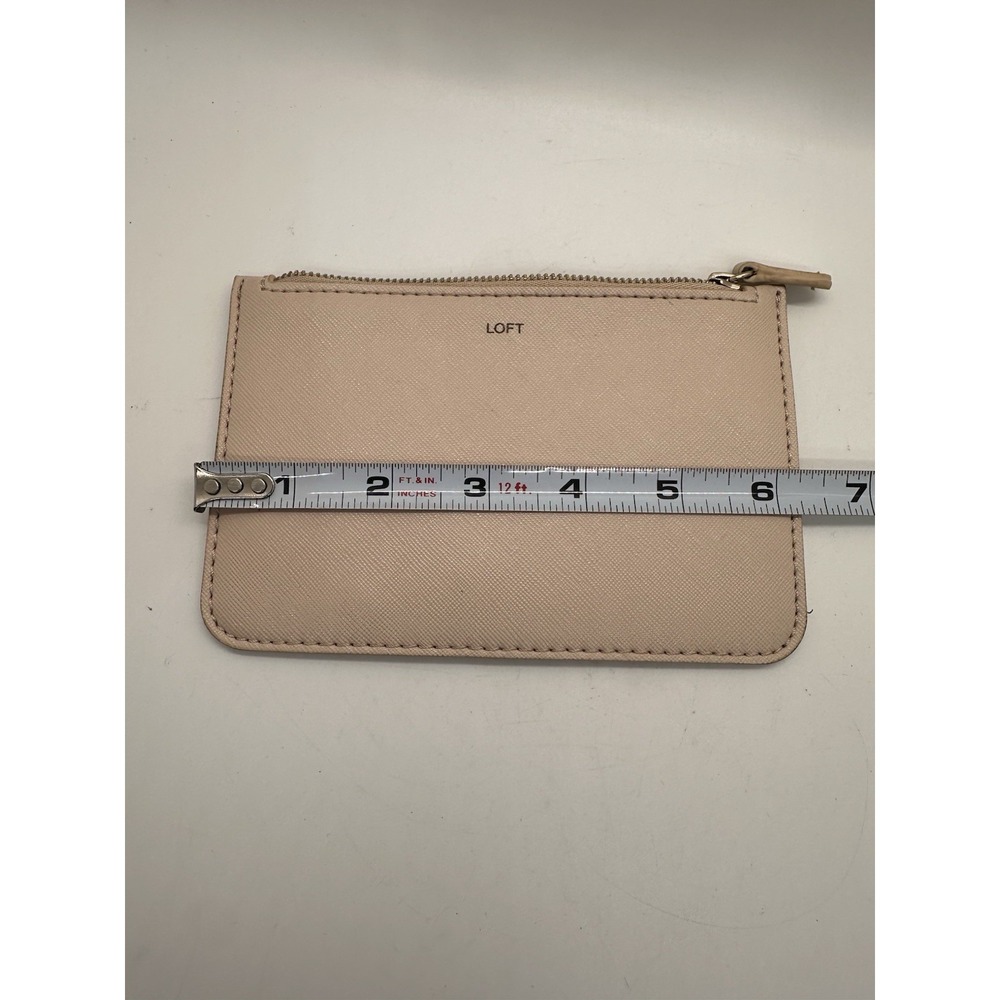LOFT Blush Pink Zip Pouch‎ Clutch Wallet Cosmetic Bag Minimalist